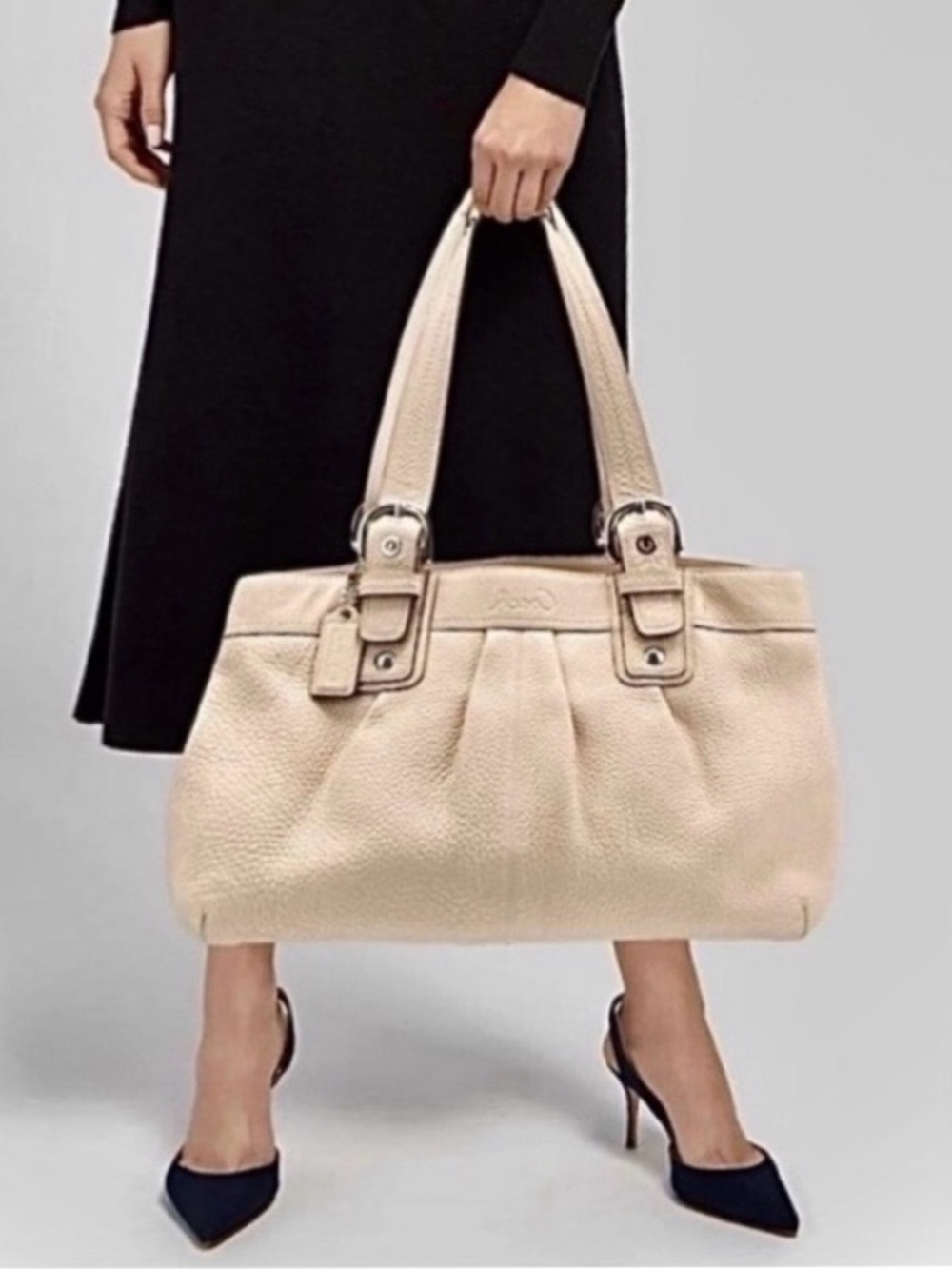 Coach Vintage Soho Pleated Business XL F13733 Leather